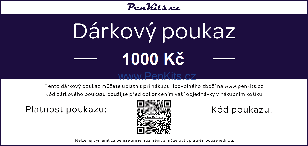 Elektronický dárkový poukaz v hodnotě 1000 Kč