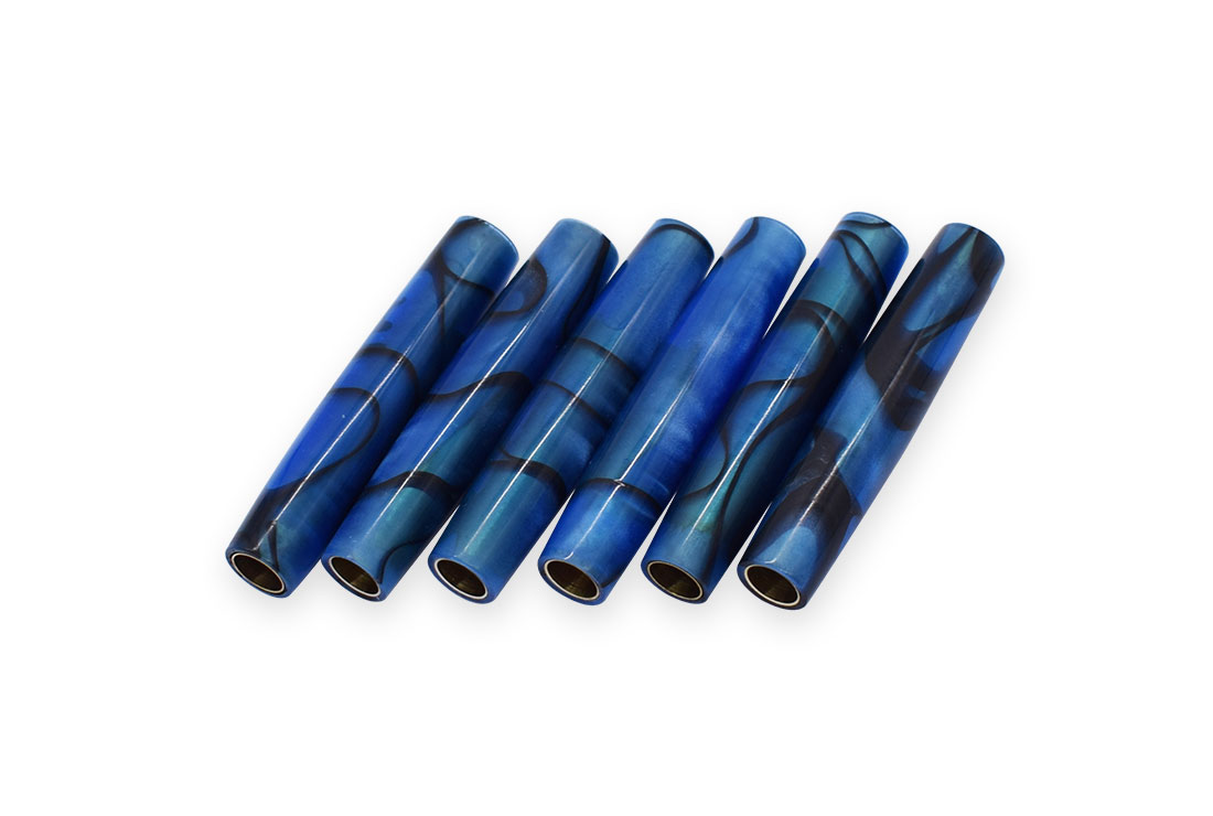 Hotový polotovar FANCY, SLIMLINE - barva tmavě modrá a černá s perletí.