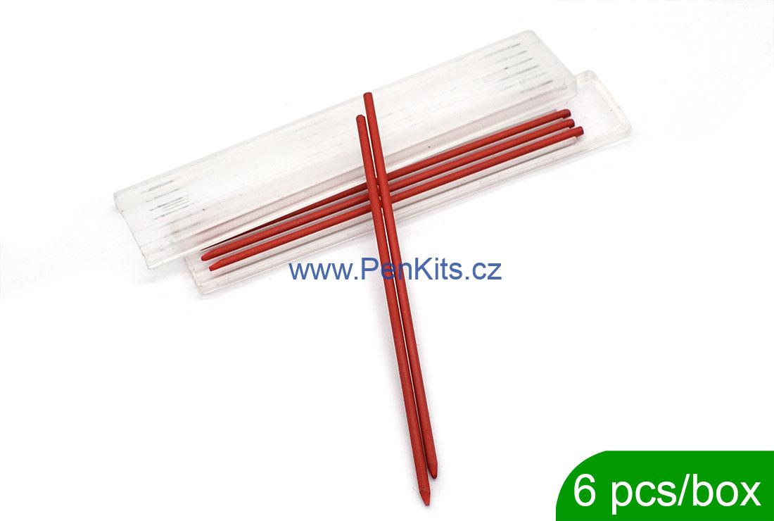 Náhradní tuhy pro Tesařskou tužku červené