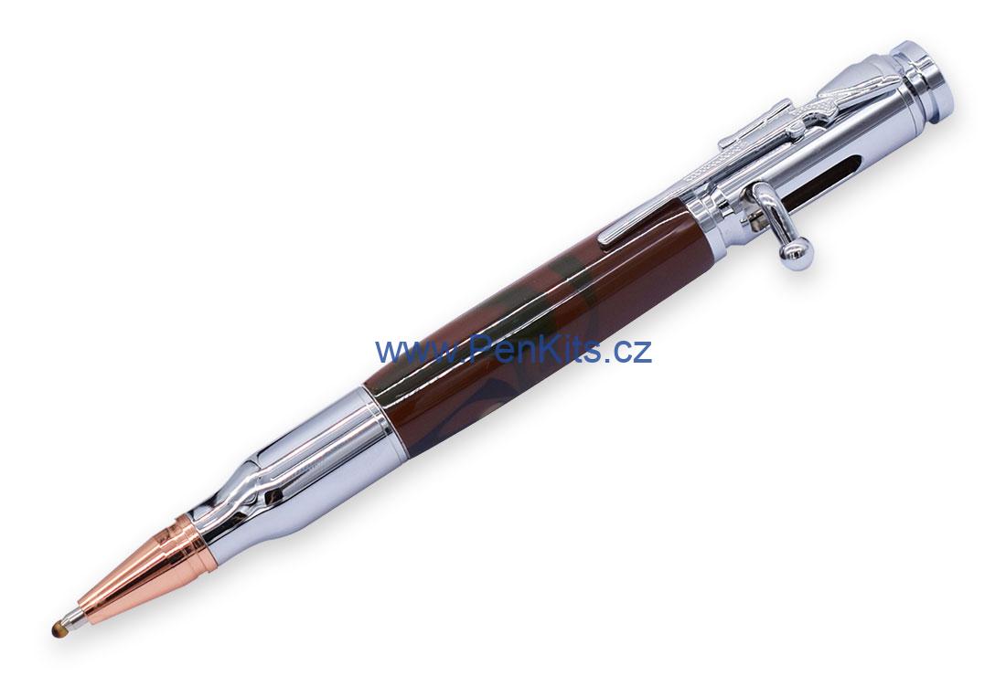RIFLE BOLT - sada pro výrobu kuličkové propisky chrom