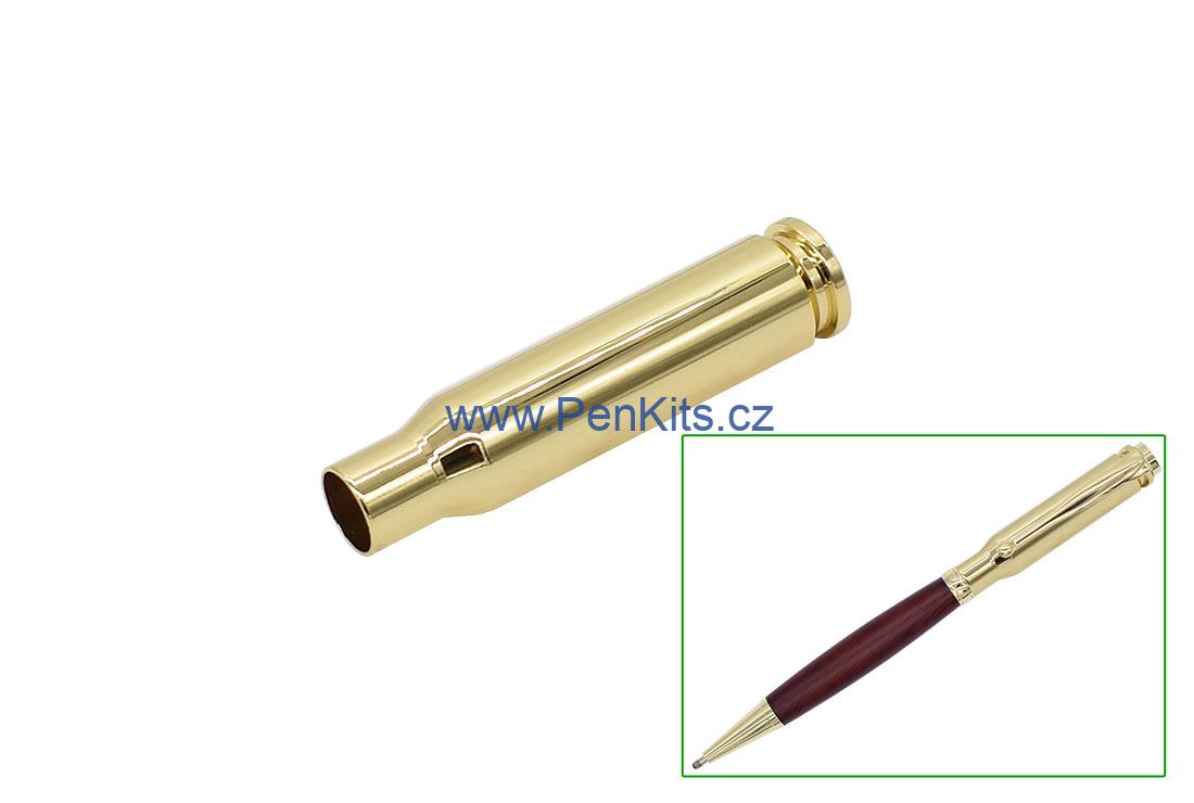 Hotový horní polotovar FANCY, SLIMLINE - imitace nábojnice zlatá
