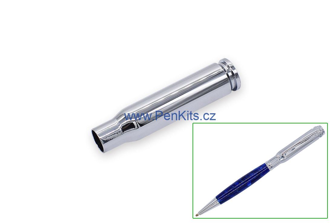 Hotový horní polotovar FANCY, SLIMLINE - imitace nábojnice chrom