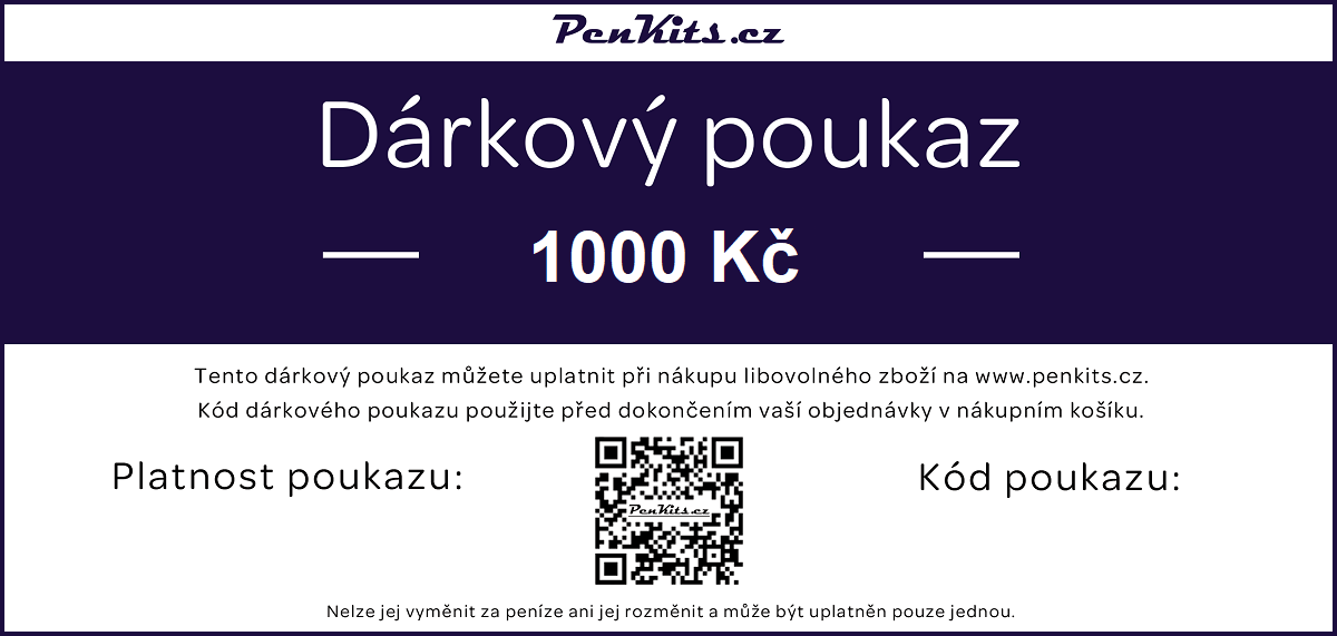 Elektronický dárkový poukaz v hodnotě 1000 Kč