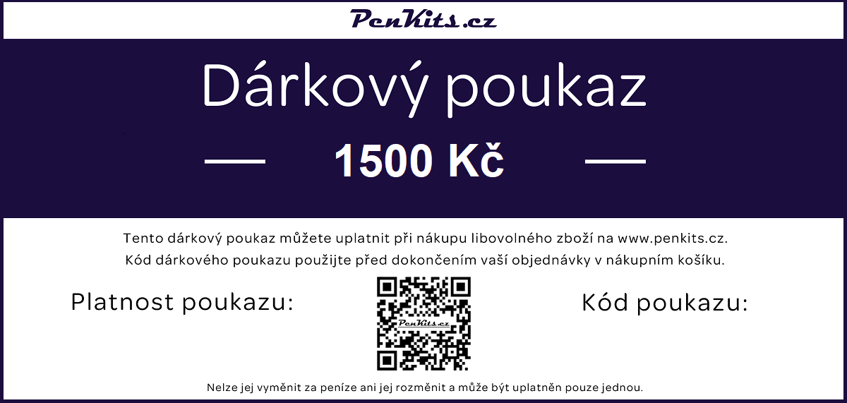 Elektronický dárkový poukaz v hodnotě 1500 Kč