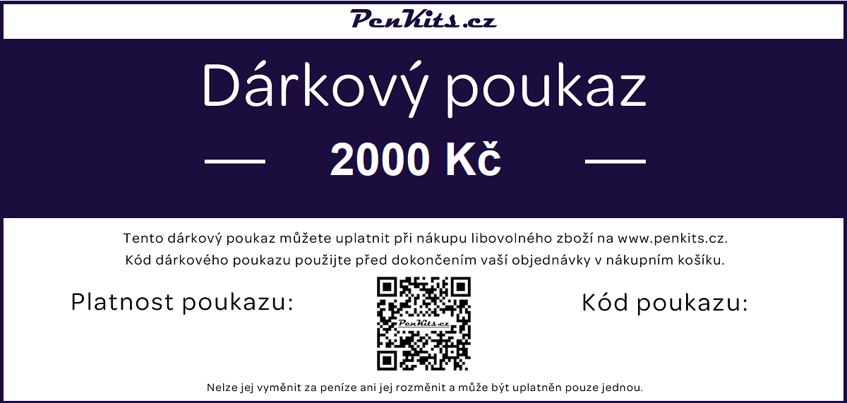 Elektronický dárkový poukaz v hodnotě 2000 Kč