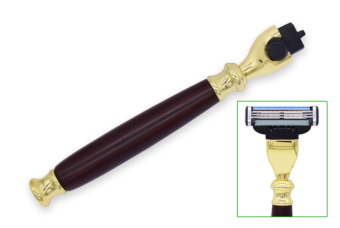 Sada pro výrobu holící rukojeti pro Gillette Mach3 - zlatá