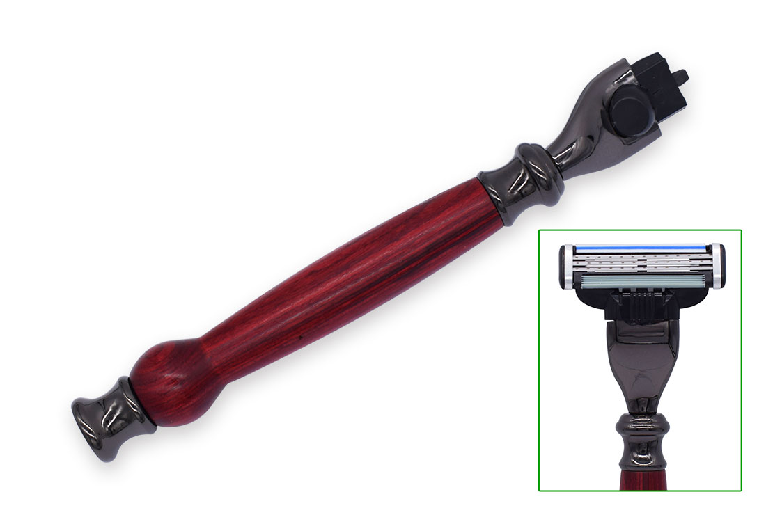 Sada pro výrobu holící rukojeti pro Gillette Mach3 - zbraňová čerň