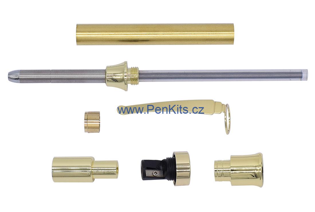 Tesařská tužka - sada pro výrobu tužky zlatá