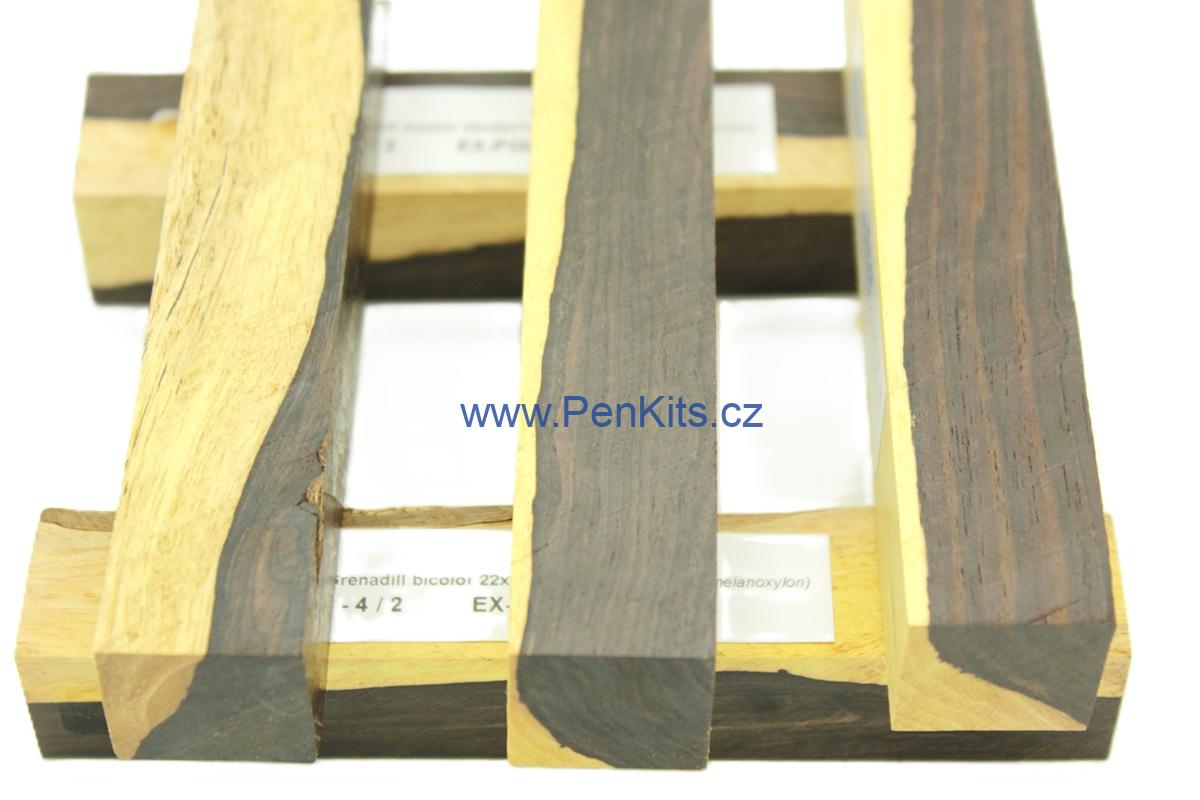 Grenadill bicolor 22x22x127 mm