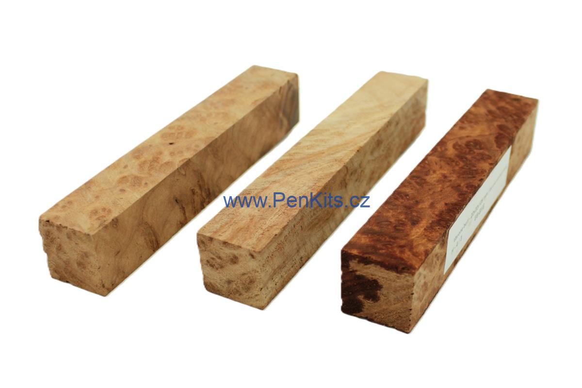 Vavone burl - 22 x 22 x 125 mm