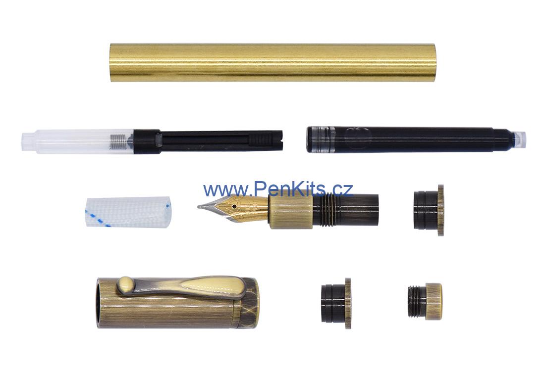 MAGNETIC - sada pro výrobu inkoustového plnícího pera, antik bronz