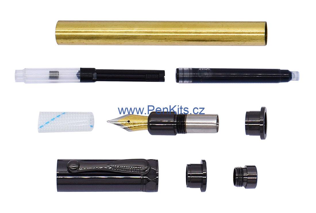 MAGNETIC - sada pro výrobu inkoustového plnícího pera, zbraňová čerň
