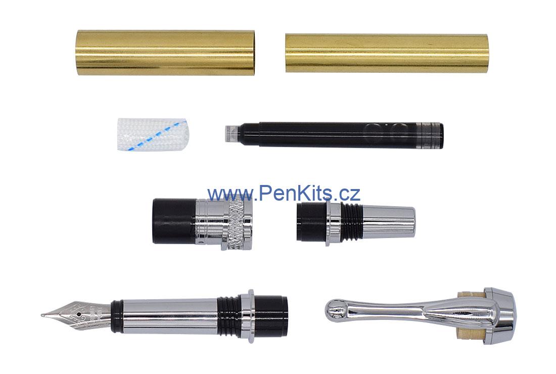 GENTRY - sada pro výrobu inkoustového plnícího pera chrom