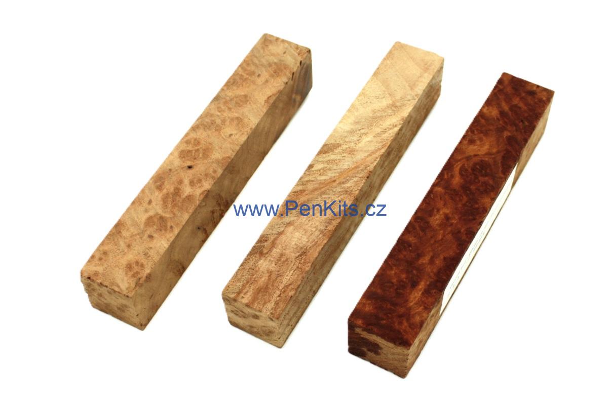 Vavone burl - 22 x 22 x 125 mm