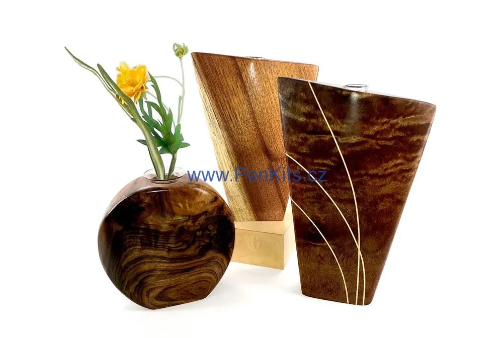 Skleněná vložka vázy 25x150