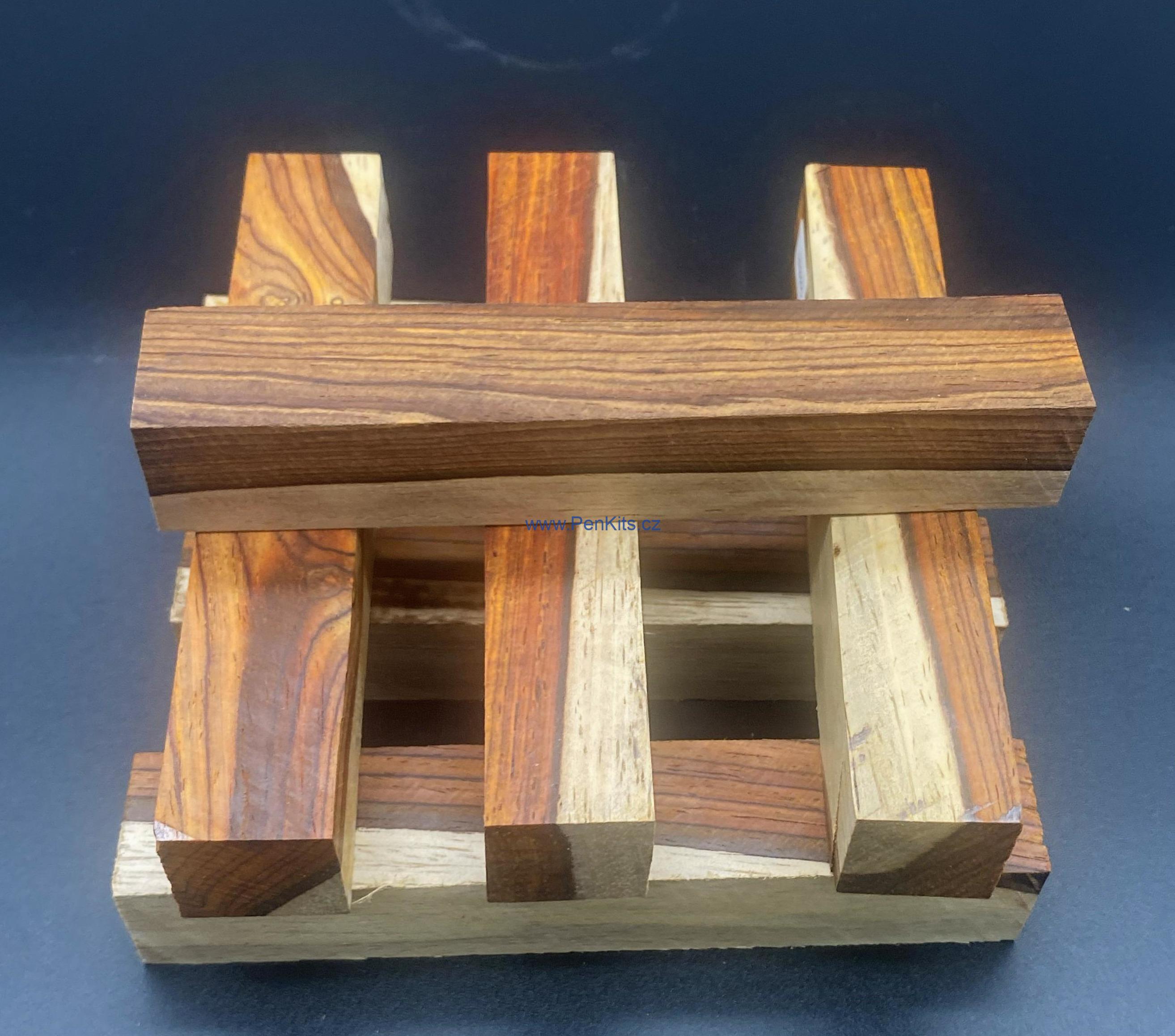 Cocobolo bicolor 22x22x125 mm
