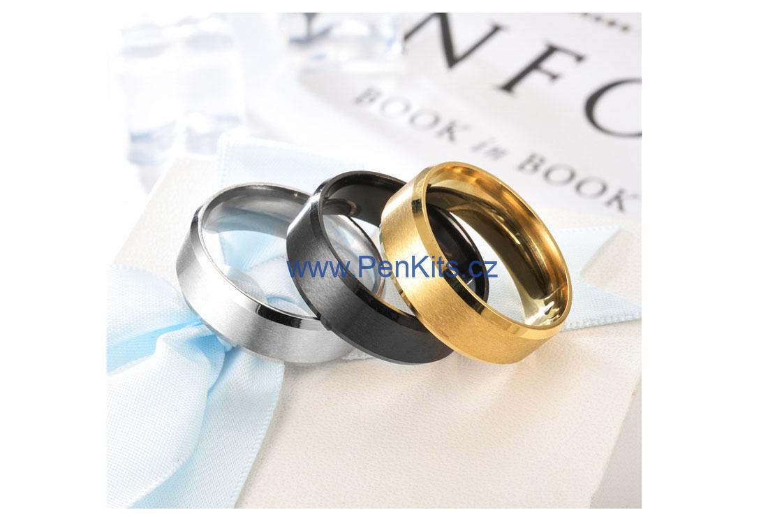 Jádro prstenu velikost 12 - barva zlatá, šířka 8 mm