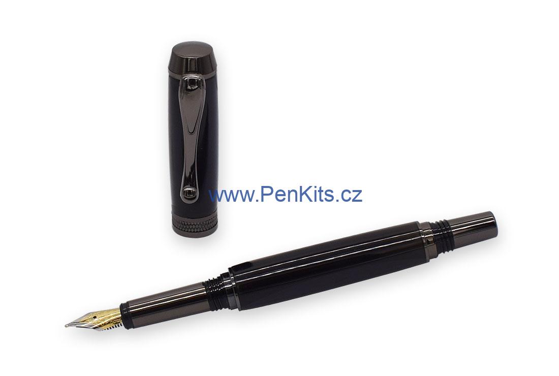 GENTRY - sada pro výrobu inkoustového plnícího pera zbraňová čerň
