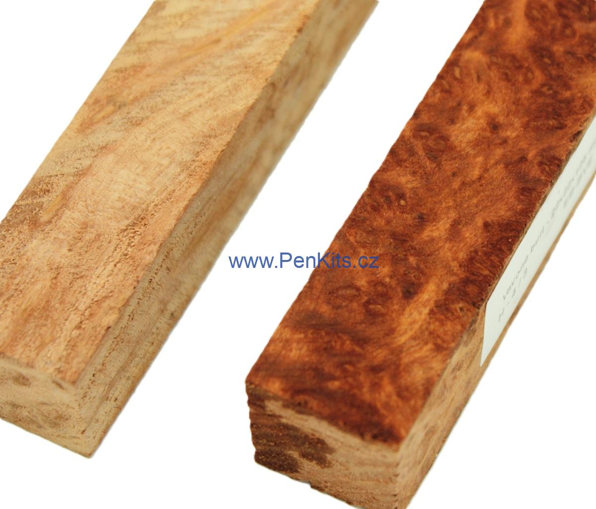 Vavone burl - 22 x 22 x 125 mm