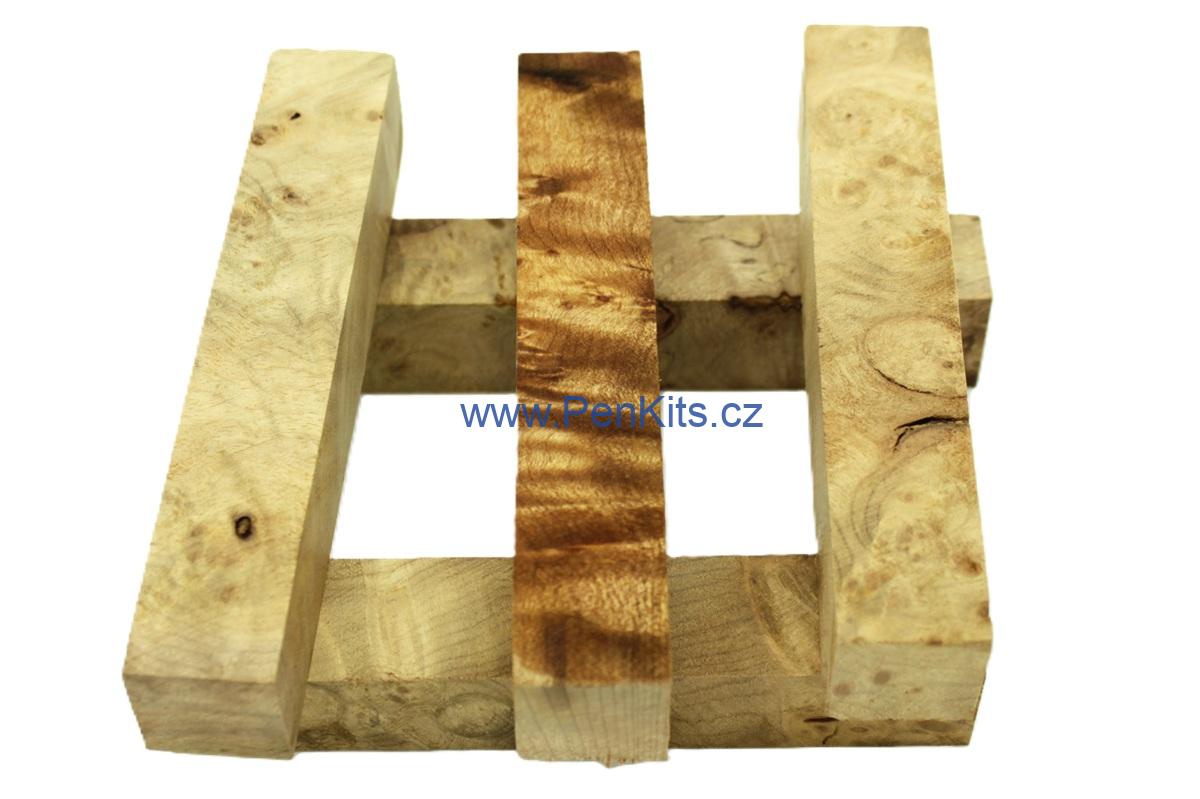 Golden Madrone burl - 22 x 22 x 125 mm