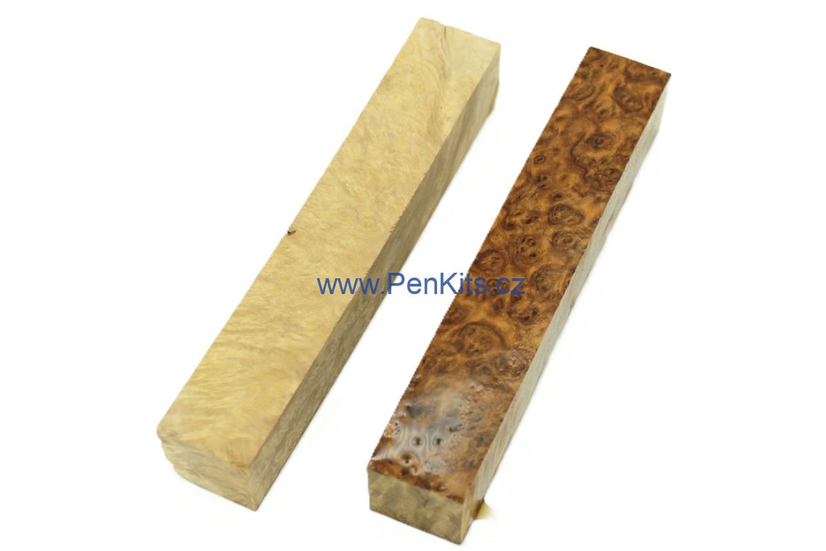 Brown Mallee burl - 22 x 22 x 125 mm