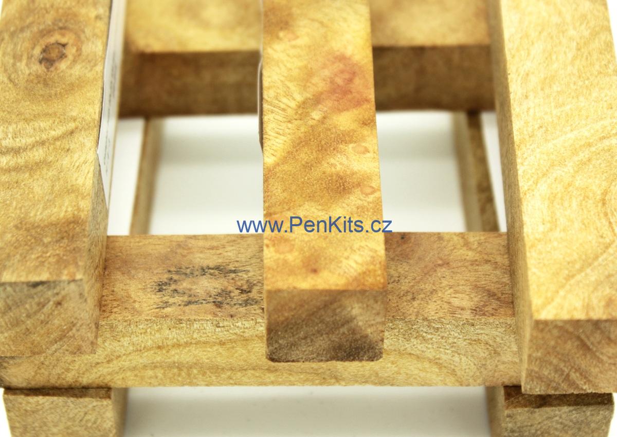 Camphor burl - 22 x 22 x 125 mm
