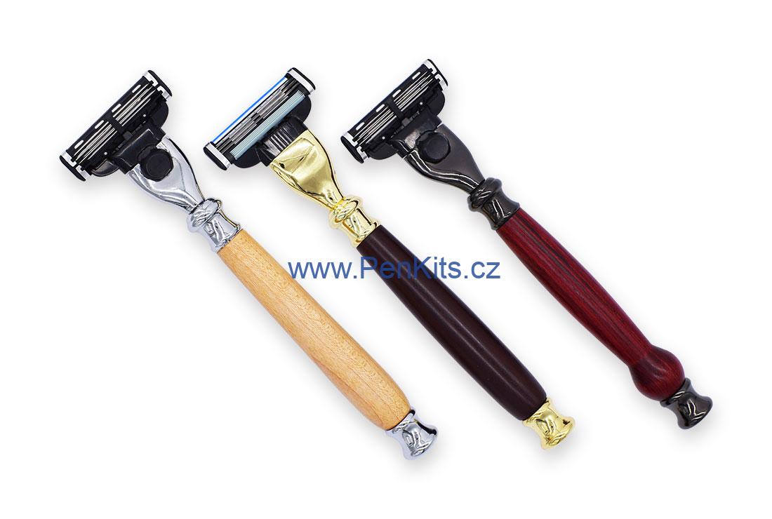 Sada pro výrobu holící rukojeti pro Gillette Mach3 - zlatá
